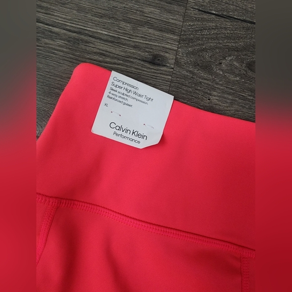 Womens Calvin Klein Performance compression high waist tights size XL NWT - Picture 4 of 5